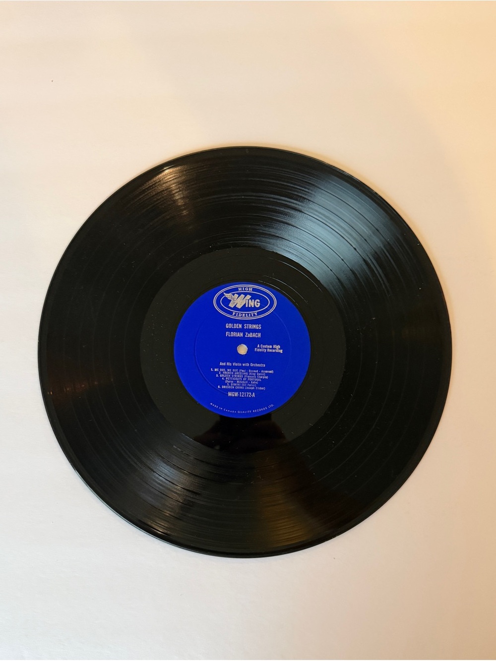Any 3 for $50-Florian Zabach "Golden Strings" Vinyl Album - High fidelity. - Picture 3 of 4